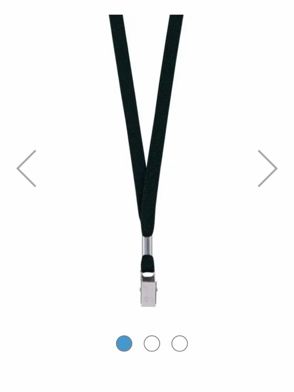 150 Brand New Black Lanyard Card Holder with Metal Clip